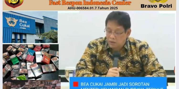 FRIC Sorot Beacukai Jambi Laporan Rokok Ilegal dan Penyeludupan Bebas Sampai Kepada Menteri Purbaya, Ada Apa Dengan Beacukai Jambi, Presiden Prabowo Mohon Evaluasi
