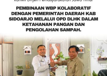 Pembinaan WBP Kolaboratif Dengan Pemerintah Daerah Kab Sidoarjo Melalui OPD DLHK Dalam Ketahanan Pangan dan Pengelolaan Sampah