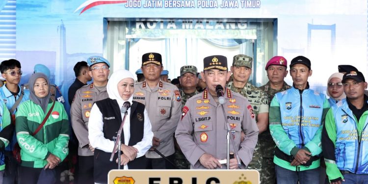 Kapolri Apresiasi Sinergitas Polda Jatim dan Komunitas Ojol Dalam Apel Kamtibmas ” Jogo Jatim”