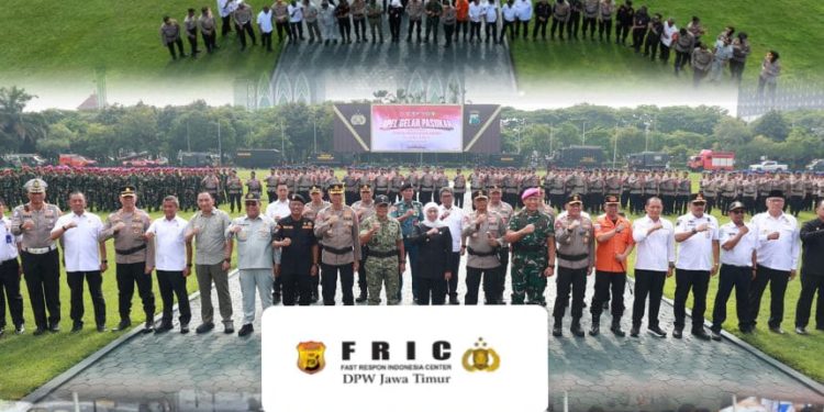 Polda Jatim dan Forkopimda Gelar Apel Siaga Bencana Serentak Hadapi Cuaca Ekstrem