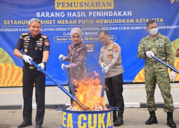 Puluhan Juta Batang Rokok Dan Ribuan Liter Miras Dimusnahkan, Polda Lampung Dan Beacukai Sinergi Berantas Barang Ilegal