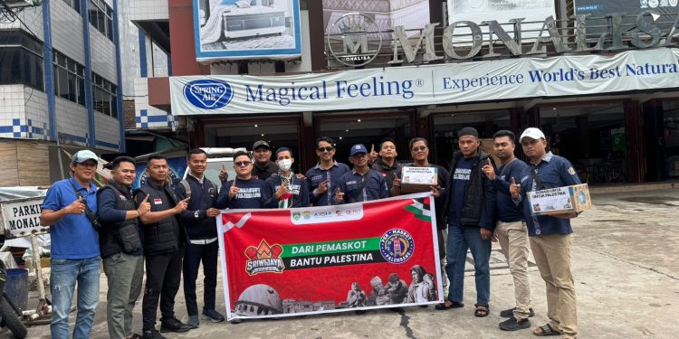 Ormas Per-maskot menggalang dana untuk membantu Palestina