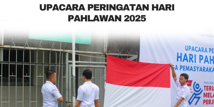 Lapas Kelas IIA Sidoarjo Gelar Upacara Peringatan Hari Pahlawan 2025
