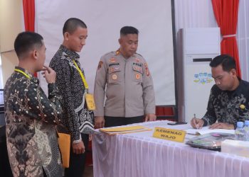 Kabag SDM Pimpin Langsung Rikmin Awal Seleksi Bintara Brimob di Mapolres Wajo