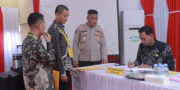 Kabag SDM Pimpin Langsung Rikmin Awal Seleksi Bintara Brimob di Mapolres Wajo