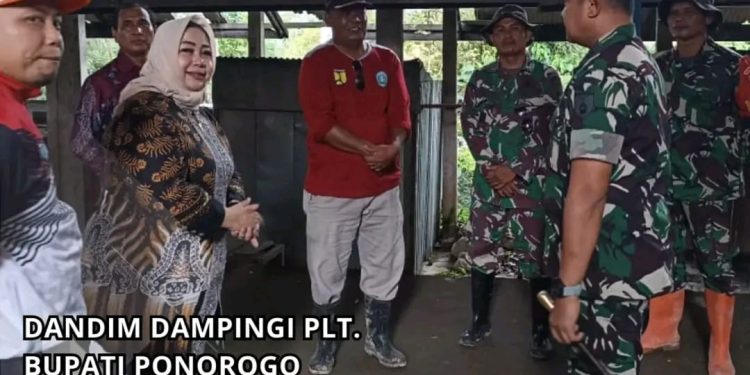 Dandim Dampingi Plt. Bupati Ponorogo Peninjauan Lahan Rencana Pembangunan Gedung KDKMP