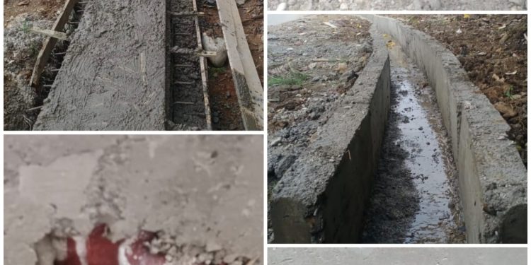 Lajutan Pembanguan Drainase Desa Muara Cawang Lasel APBD TA 2025 Diduga Asal-Asalan Pengawas Terindikasi Buta Tuli