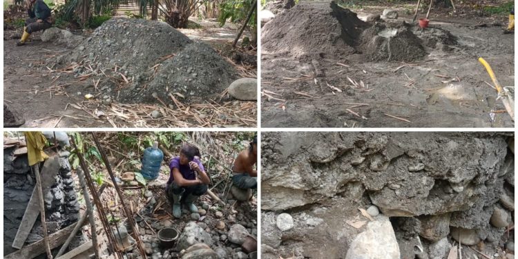 Pembangunan Lanjutan Tembok Penahan Permukiman Desa Ulak Pandan Merapi barat Lahat APBD TA 2025 Diduga Asal Jadi Pengawas Terindikasi Tutup Mata Dan Telinga
