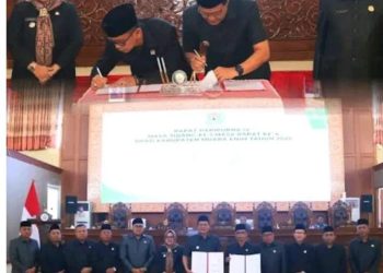 Resmi sudah, DPRD dan Pemkab Muara Enim sahkan APBD tahun 2026,Rp 3,15 triliun.