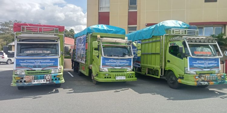 Irjen Pol Endi Sutendi Pimpin Pelepasan Bantuan Kemanusiaan Polda Sulteng