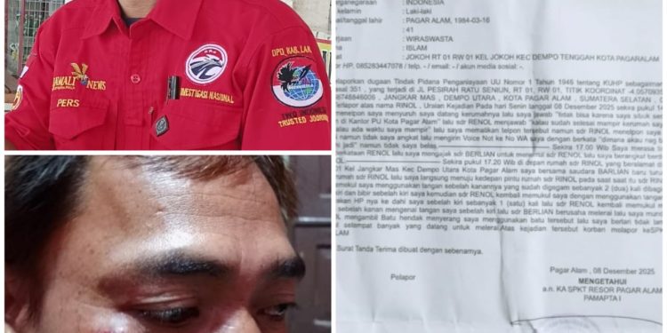 Ketua DPD IWO I Kab Lahat Mengutuk Keras Tindakan Pelaku Penganiayaan Bendahara IWO I Kota Pagar Alam