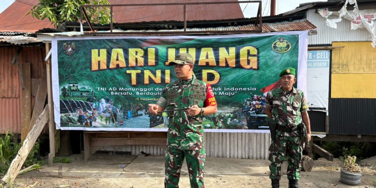 Polres Wajo Turut Sukseskan Karya Bakti Hari Juang TNI AD di Pasar Mini Sengkang