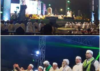 Bersholawat bersama Habib Syech Asegaf di Jakabaring kota Palembang, Untuk Mendoakan Warga Sumatera 