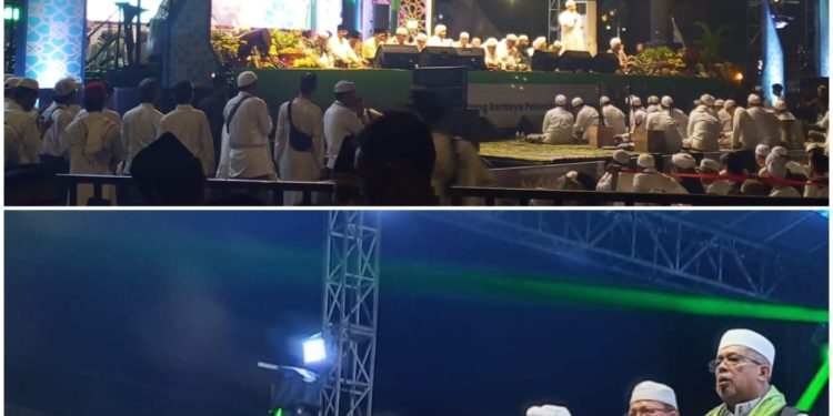 Bersholawat bersama Habib Syech Asegaf di Jakabaring kota Palembang, Untuk Mendoakan Warga Sumatera 