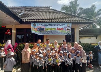 Polsek Kikim Timur bersama IGTKI-PGRI Kikim Timur,Gelar Polisi Sahabat Anak, Tanamkan Keselamatan Berlalu Lintas Sejak Usia Dini.