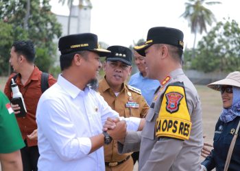 Bersama Forkopimda, Kapolres Wajo Hadiri Groundbreaking Preservasi Jalan Provinsi di Sabbangparu
