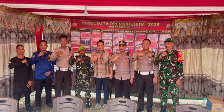 Kasat Lantas Polres Wajo Terima Kunjungan Wakil Ketua DPRD Sulsel, Tinjau Pospam Terpadu Ops Lilin Nataru 2025
