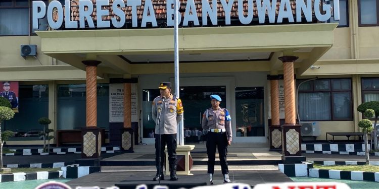Apel Jam Pimpinan, Kapolresta Banyuwangi Tekankan Soliditas dan Komitmen Jaga Kamtibmas