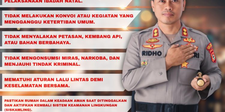Kapolres Wajo Sampaikan Himbauan Kamtibmas Sambut Perayaan Natal 2025 dan Tahun Baru 2026