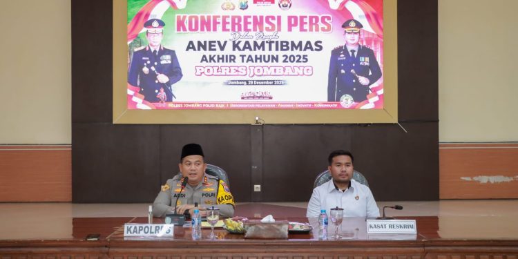 Polres Jombang Gelar Anev Kamtibmas Akhir 2025, Situasi Keamanan Dinilai Aman dan Kondusif