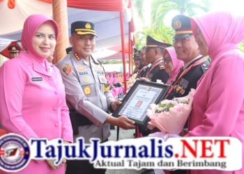 109 Personel Naik Pangkat, Polresta Banyuwangi Gelar Upacara Kenaikan Pangkat dan Pelepasan Purna Bhakti