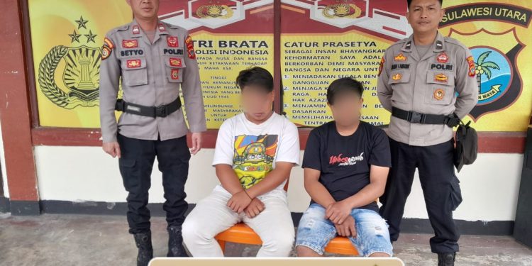 Brutal Night at Wedding Party: Dua Terduga Pelaku Penganiayaan Diamankan Polsek Langowan
