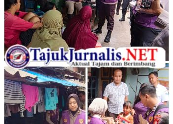 Tim Trauma Healing Polri Bersama Relawan UI Hadir Bersama Warga Pascabanjir di Cilincing