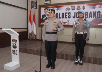 Polres Jombang Gelar Sertijab Waka Polres, Kabagops, Kasat Lantas dan Pengukuhan Kasiwas