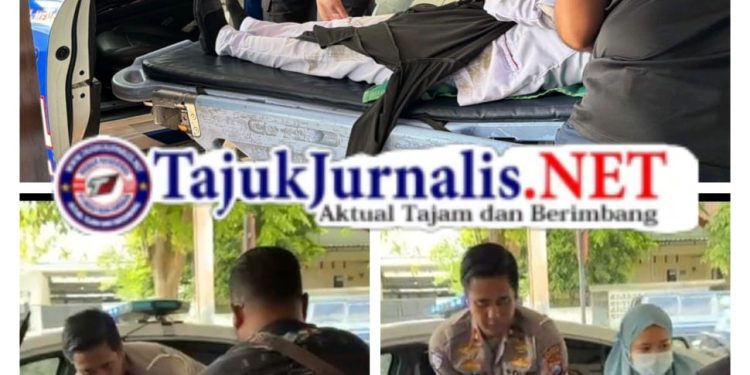 Aksi Humanis Kasat Lantas Polresta Banyuwangi Selamatkan Korban Laka Tunggal