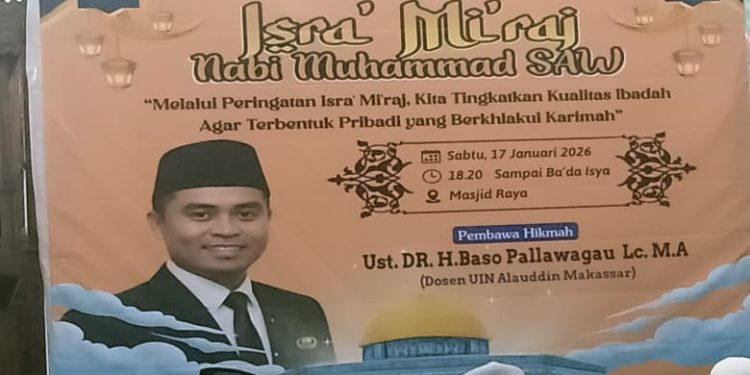 Masjid Raya Parepare Gelar Peringatan Isra Mi’raj Nabi Muhammad SAW