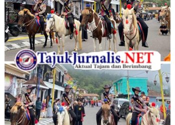 Layanan Keamanan, Polwan Polres Magetan Patroli Berkuda di Wisata Sarangan