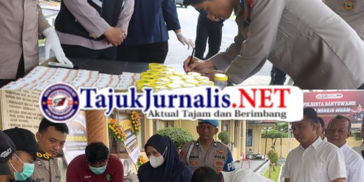 Kapolresta Banyuwangi Gelar Tes Urine terhadap Ratusan Personil Polri
