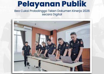 Perkuat Komitmen Pelayanan Publik, Bea Cukai Probolinggo Teken Dokumen Kinerja 2026 secara Digital