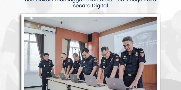 Perkuat Komitmen Pelayanan Publik, Bea Cukai Probolinggo Teken Dokumen Kinerja 2026 secara Digital