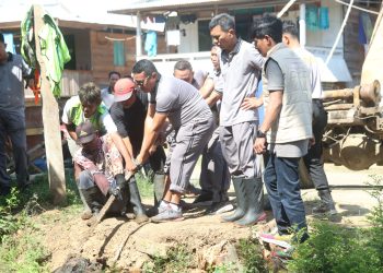 Polres Wajo Komitmen Jaga Kebersihan Lingkungan Melalui Kegiatan Kurvey Bersama Personel