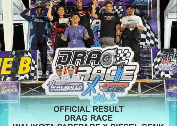 Tasming Hamid Buktikan Kepemimpinan Progresif, Drag Race Wali Kota Parepare X Meledak dengan 800 Starter