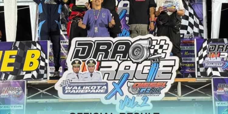 Tasming Hamid Buktikan Kepemimpinan Progresif, Drag Race Wali Kota Parepare X Meledak dengan 800 Starter