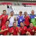 Ratu Dewa Menghadiri Acara Sepak Bola Antara Korpri All Star Melawan David All Star Di Stadiun Bumi Sriwijaya