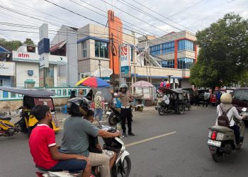 Jam Rawan Sore Hari, Sat Lantas Polres Wajo Fokus Pengaturan Arus di Pusat Keramaian Kota