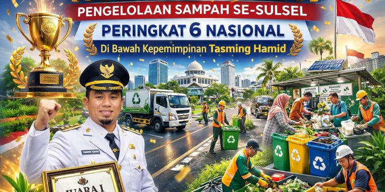 Di Bawah Kepemimpinan Tasming Hamid, Parepare Melonjak Jadi Terbaik Pengelolaan Sampah di Sulsel dan Enam Besar Nasional