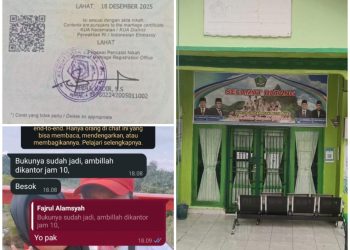 Ka. Kankemenag Lahat: “Kami Sedang Dalami” Dugaan Pungli KUA Kec. Lahat