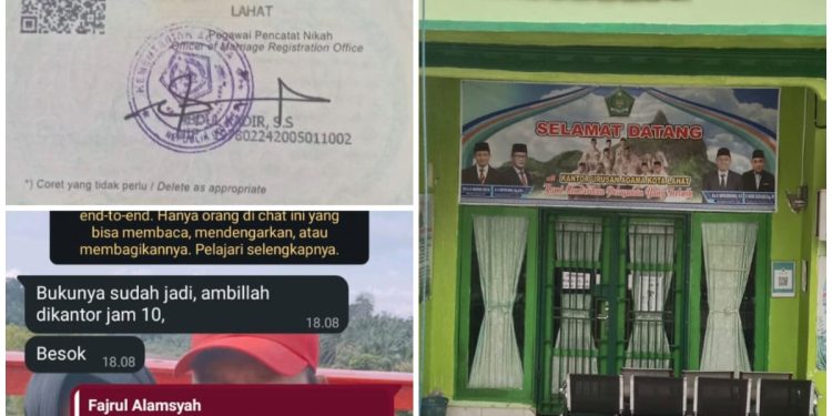 Ka. Kankemenag Lahat: “Kami Sedang Dalami” Dugaan Pungli KUA Kec. Lahat