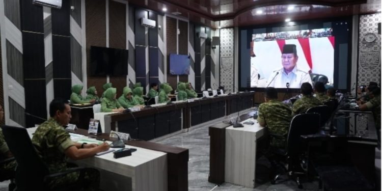 Pangdam II/Sriwijaya Ikuti Launching 218 Jembatan, Bukti Nyata TNI AD Hadir di Tengah Rakyat