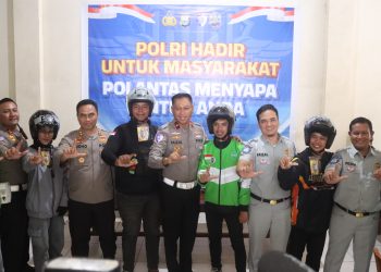 Dirgakkum Korlantas Polri Gelar “Polantas Menyapa” di Sengkang, Tekankan Edukasi dan Keselamatan