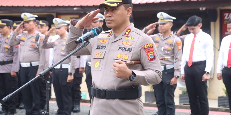 Upacara Pelantikan dan Serah Terima Jabatan Dipimpin Kapolres Wajo