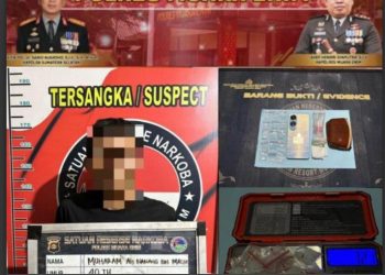 Tegas, Polda Sumsel Bersihkan Desa dari Narkoba, Diduga Pengedar Sabu Ditangkap di Gelumbang