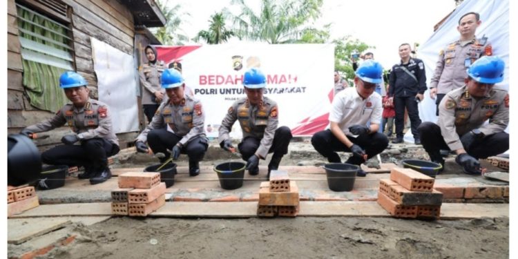 Polda Sumsel Bedah 37 Rumah Warga Sambut Hari Bhayangkara 2026