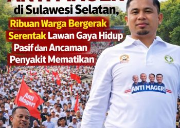 Lautan Manusia Padati Jalan! Gubernur Andi Sudirman Sulaiman Resmi Lepas Gerakan “Anti Mager” di Sulawesi Selatan, Ribuan Warga Bergerak Serentak Lawan Gaya Hidup Pasif dan Ancaman Penyakit Mematikan