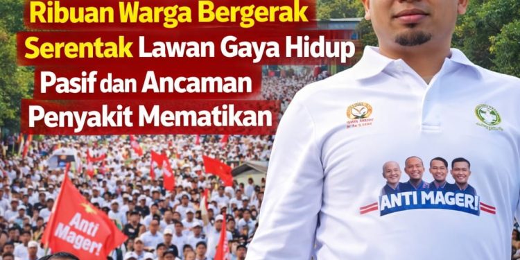 Lautan Manusia Padati Jalan! Gubernur Andi Sudirman Sulaiman Resmi Lepas Gerakan “Anti Mager” di Sulawesi Selatan, Ribuan Warga Bergerak Serentak Lawan Gaya Hidup Pasif dan Ancaman Penyakit Mematikan