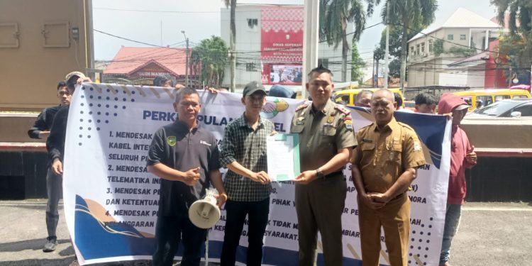Soroti Dugaan Pelanggaran Moratel, SBC Gelar Aksi dan Tuntut Penegakan Aturan Perwali & Perwali Kota Palembang.